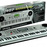 Gyerek elektronikus billentyűzet 54 billentyűvel, LCD-vel és mikrofonnal