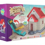 Homokmodellező házikó építőkészlet kiegészítőkkel