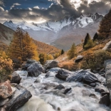 Puzzle Hegyi patak Svájcban 1000 darab